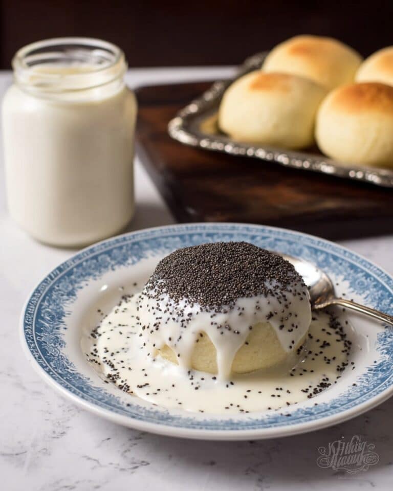 Austrian Germknödel – Yeast Dumplings with Plum Jam and Vanilla Sauce Recipe