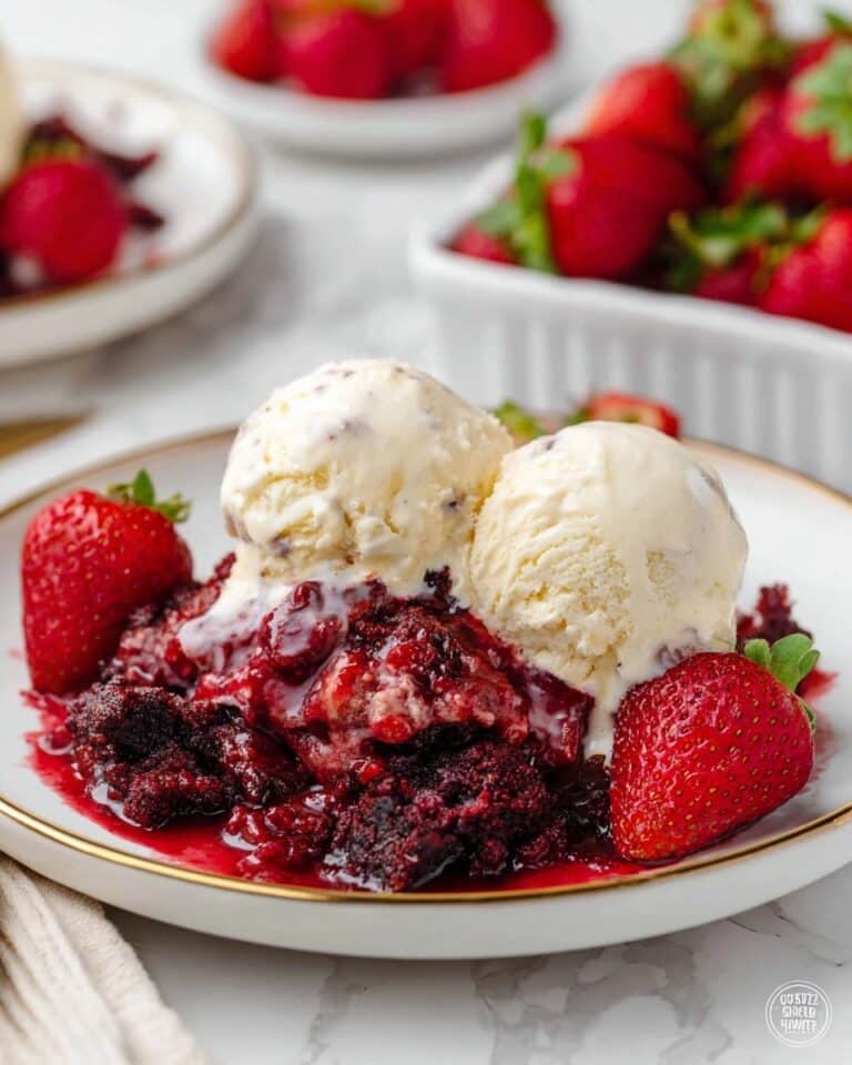 Chocolate Strawberry Dump Cake Recipe
