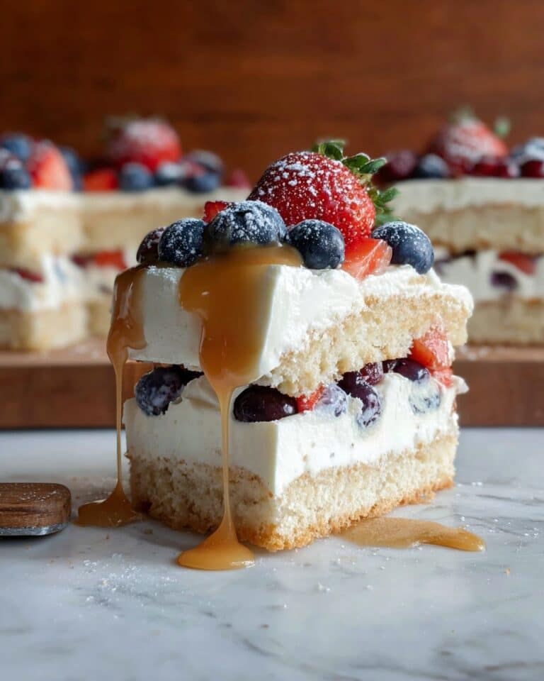 Berry Topped Frosted Cookie Bars Recipe