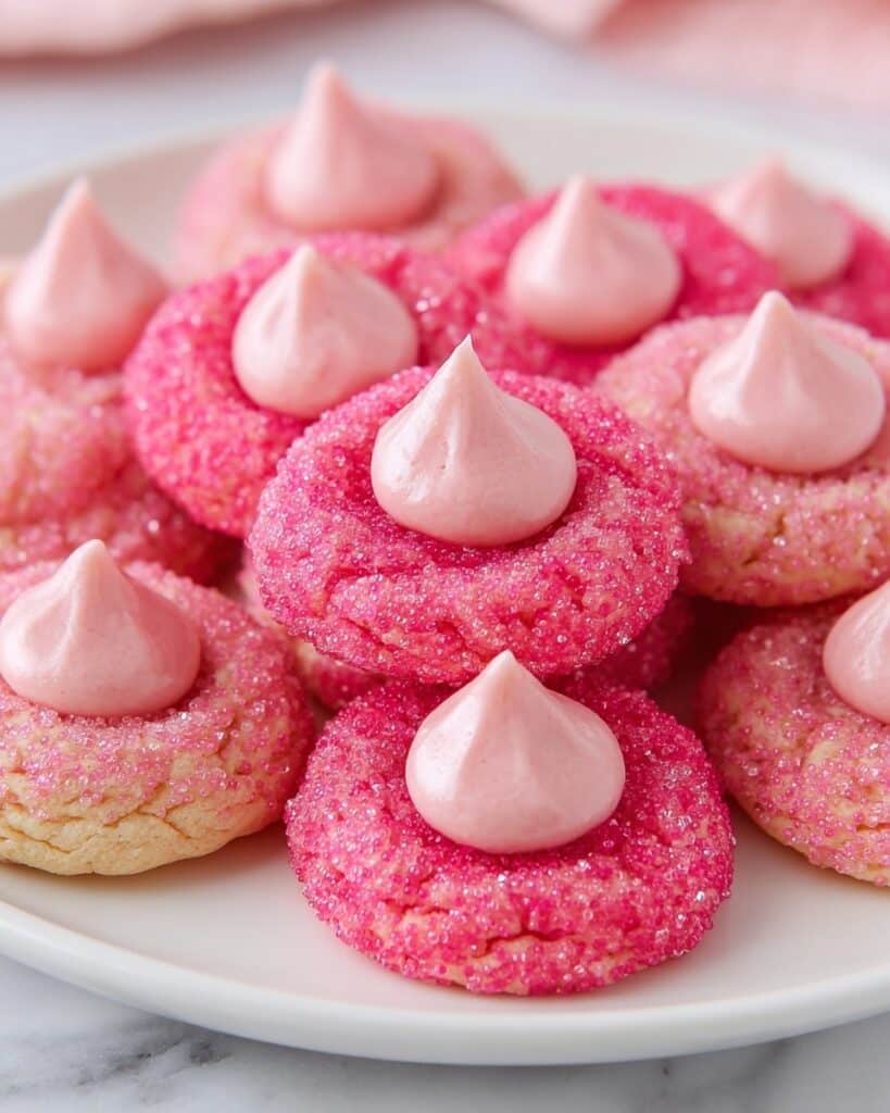 Strawberry Kiss Cake Mix Cookies Recipe