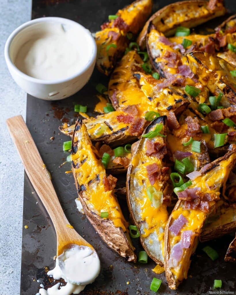Baked Loaded Sweet Potato Fries Recipe