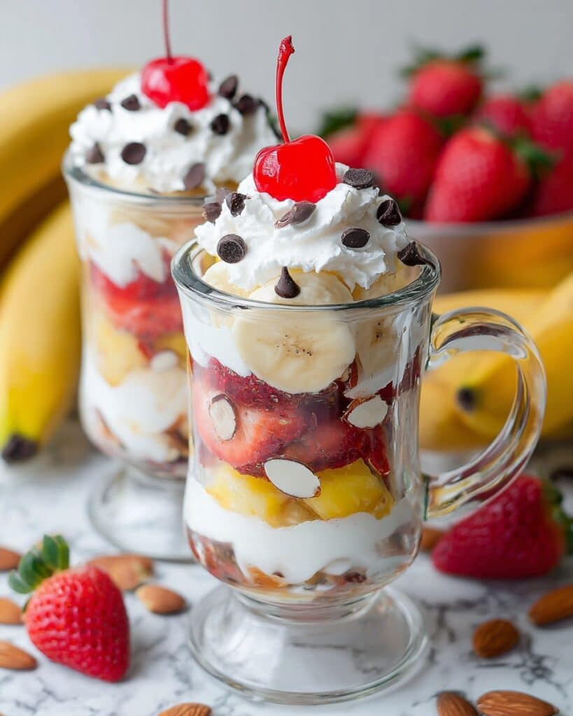 Banana Split Parfaits Recipe