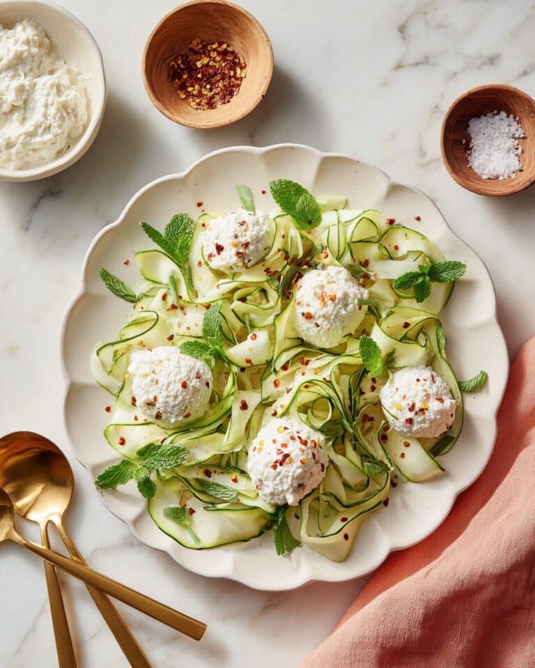 Zucchini Ribbons with Tofu Ricotta, Mint, and Aleppo Pepper Recipe