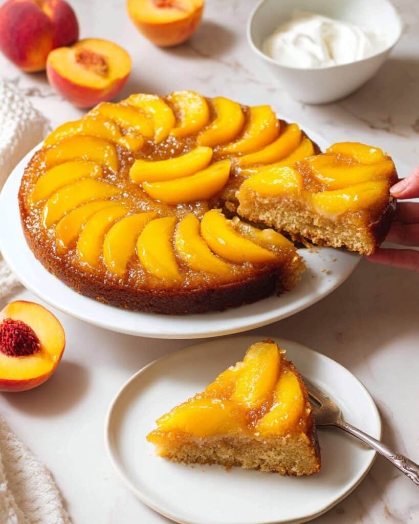 Gluten-Free Peach Upside Down Cake Recipe