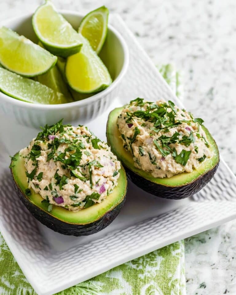 Tuna Stuffed Avocado Recipe