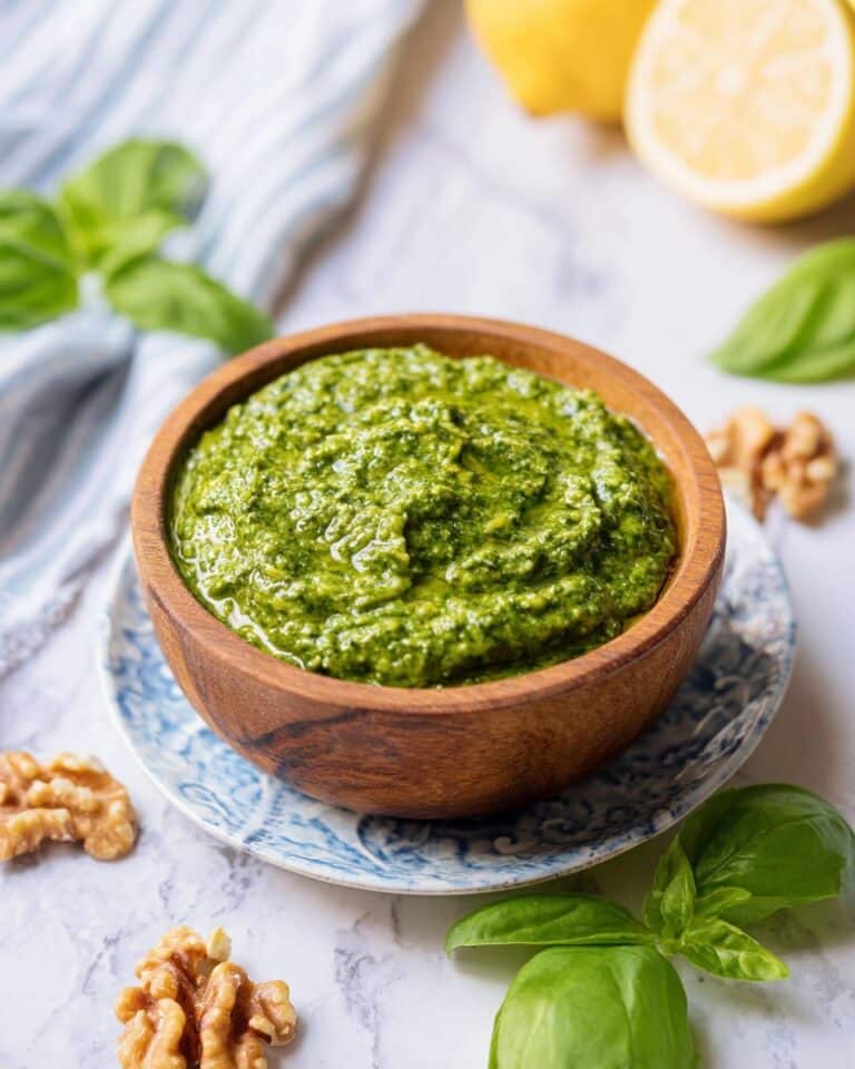 Basil Walnut Pesto Recipe