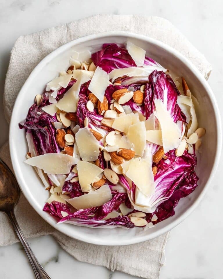 Radicchio Salad with Roasted Almonds, Apple, and Parmesan Recipe