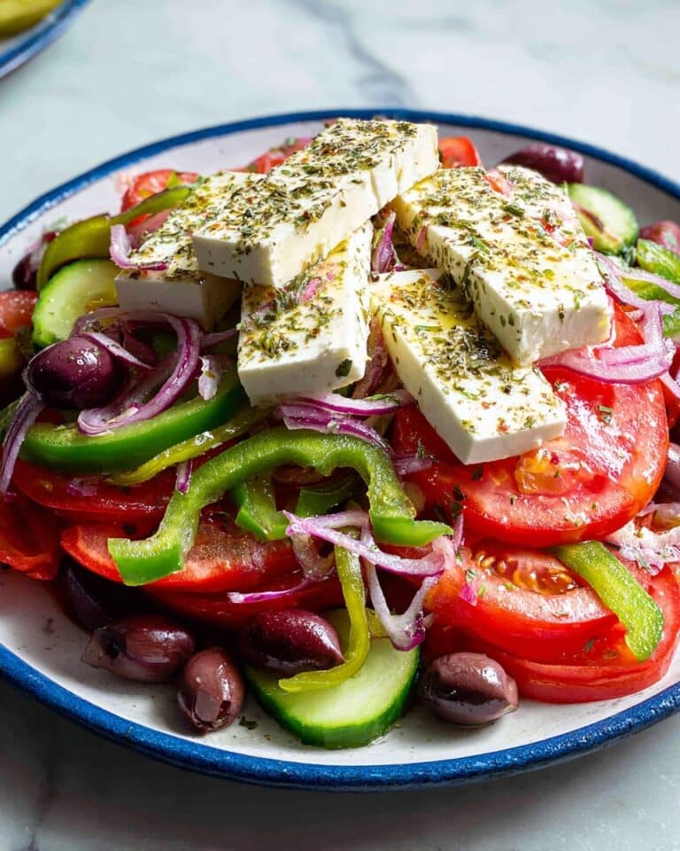 Greek Salad (Traditional Horiatiki Recipe) Recipe