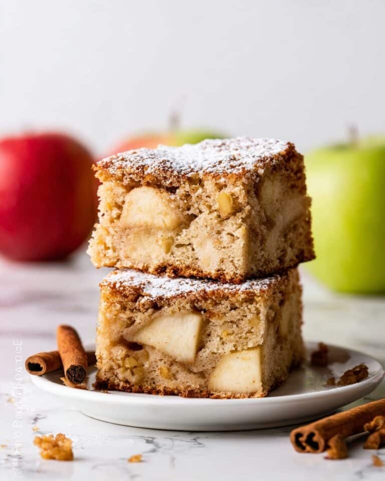 Fresh Apple Cake with Brown Sugar Glaze Recipe