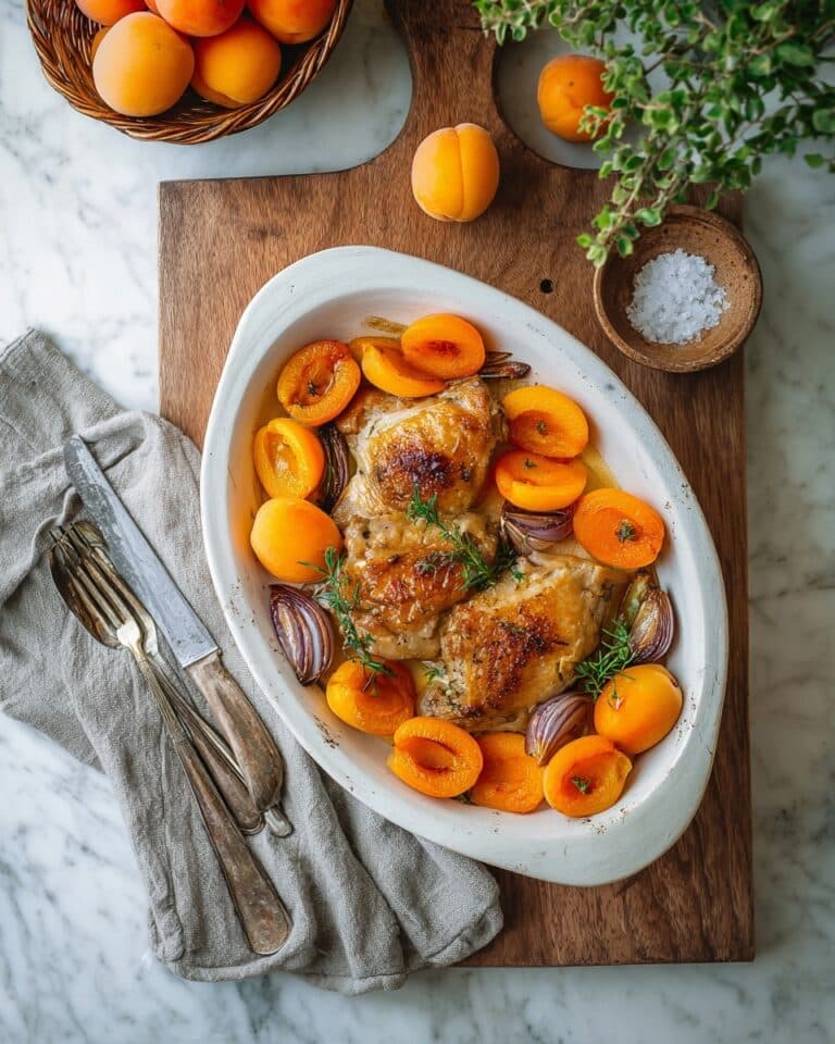 Roasted Chicken with Apricots and Rosemary Recipe