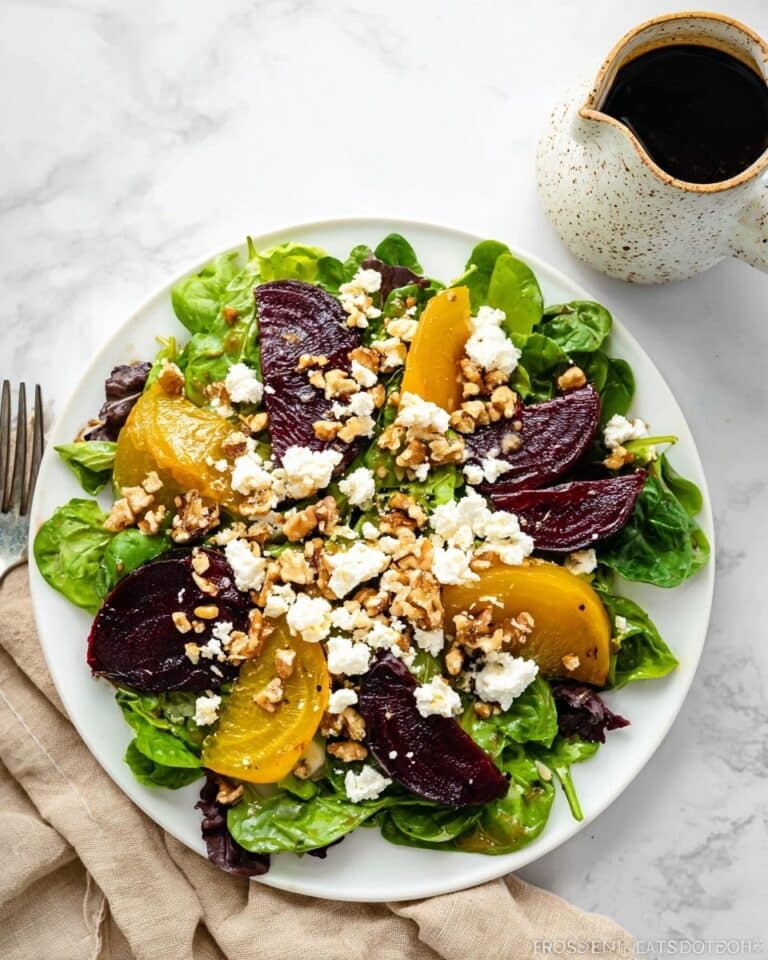 Beet and Goat Cheese Salad with Maple Vinaigrette Recipe