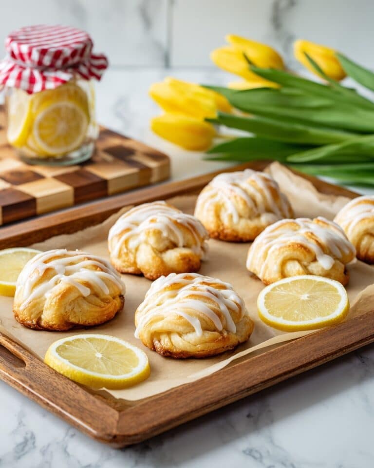 Lemon Curd Swirl Puff Pastry Bites with Cream Cheese Frosting Recipe