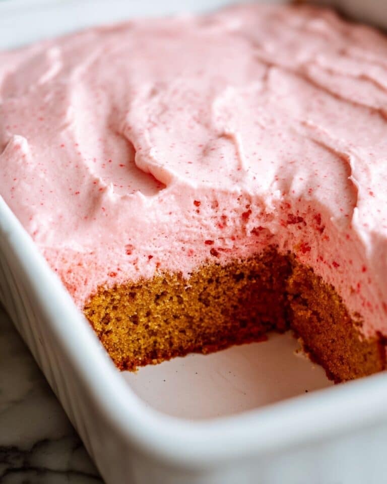 Strawberry Cake with Creamy Strawberry Frosting Recipe