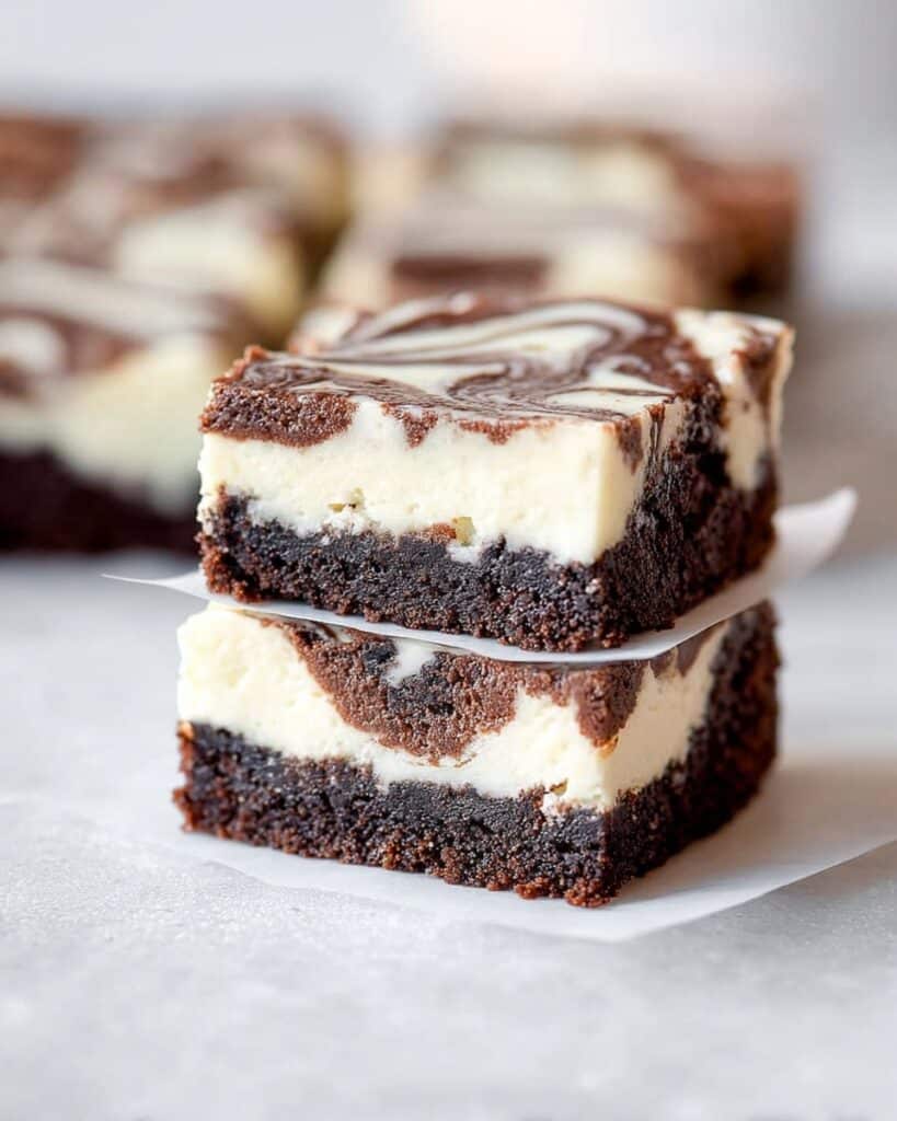 White and Dark Chocolate Cream Cheese Cake Bars Recipe