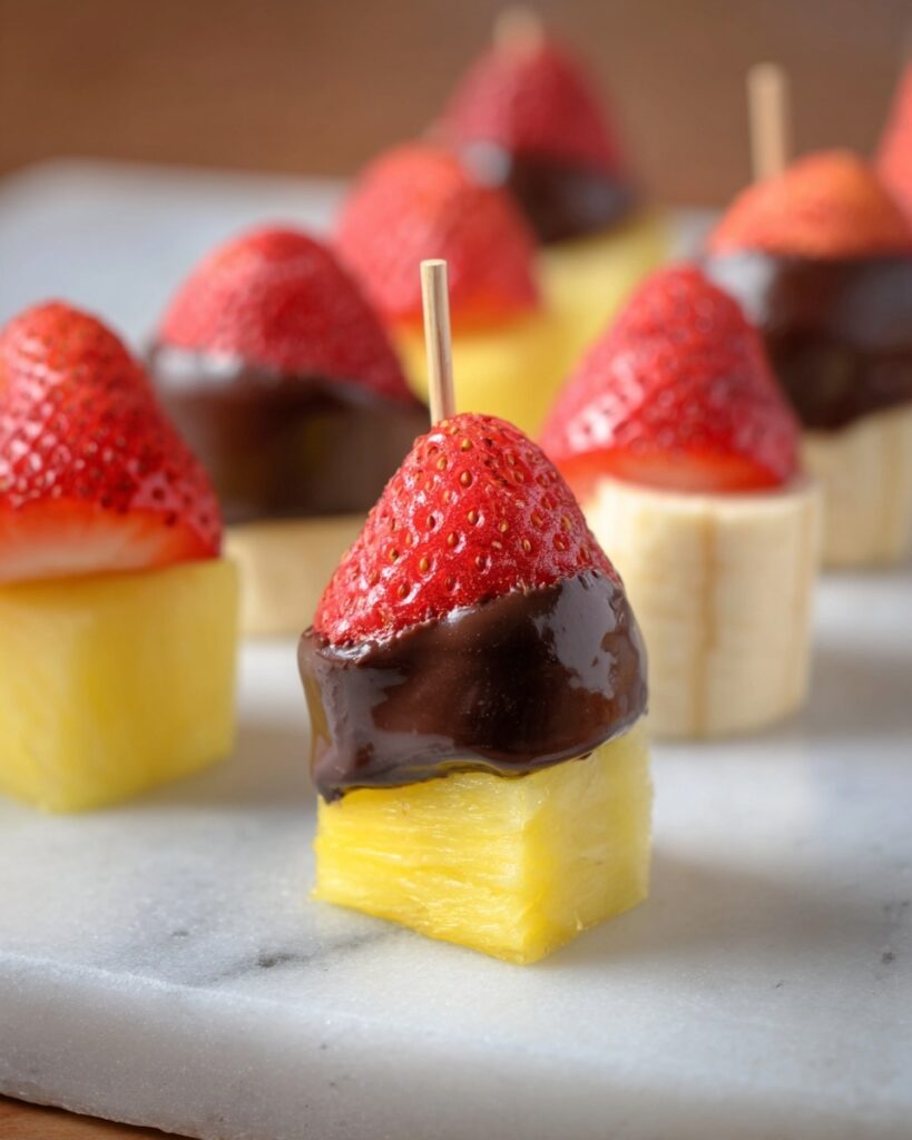 Chocolate Covered Banana Split Bites Recipe