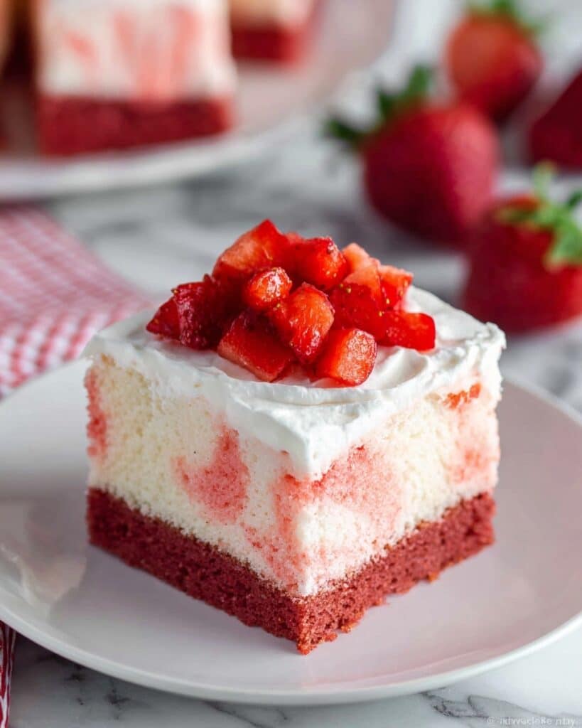 Strawberry Jello Poke Cake Recipe