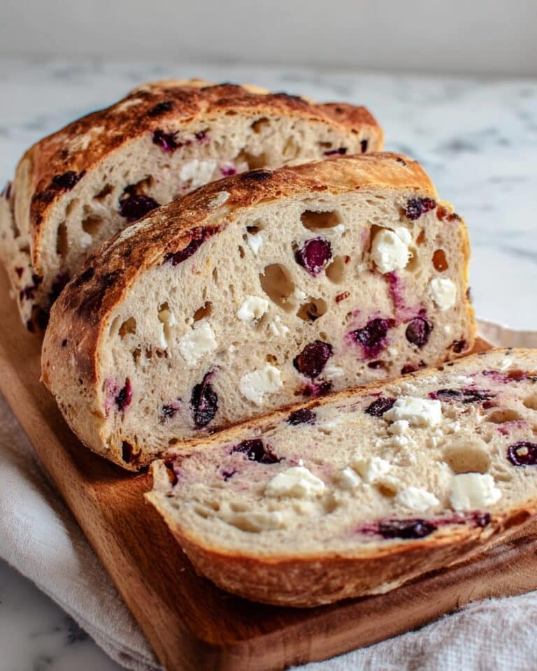 Blueberry Cream Cheese Sourdough Bread Recipe