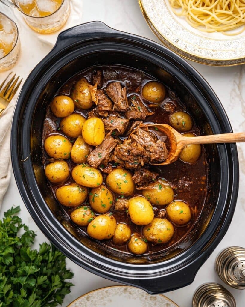 Slow Cooker Steak and Potatoes Recipe