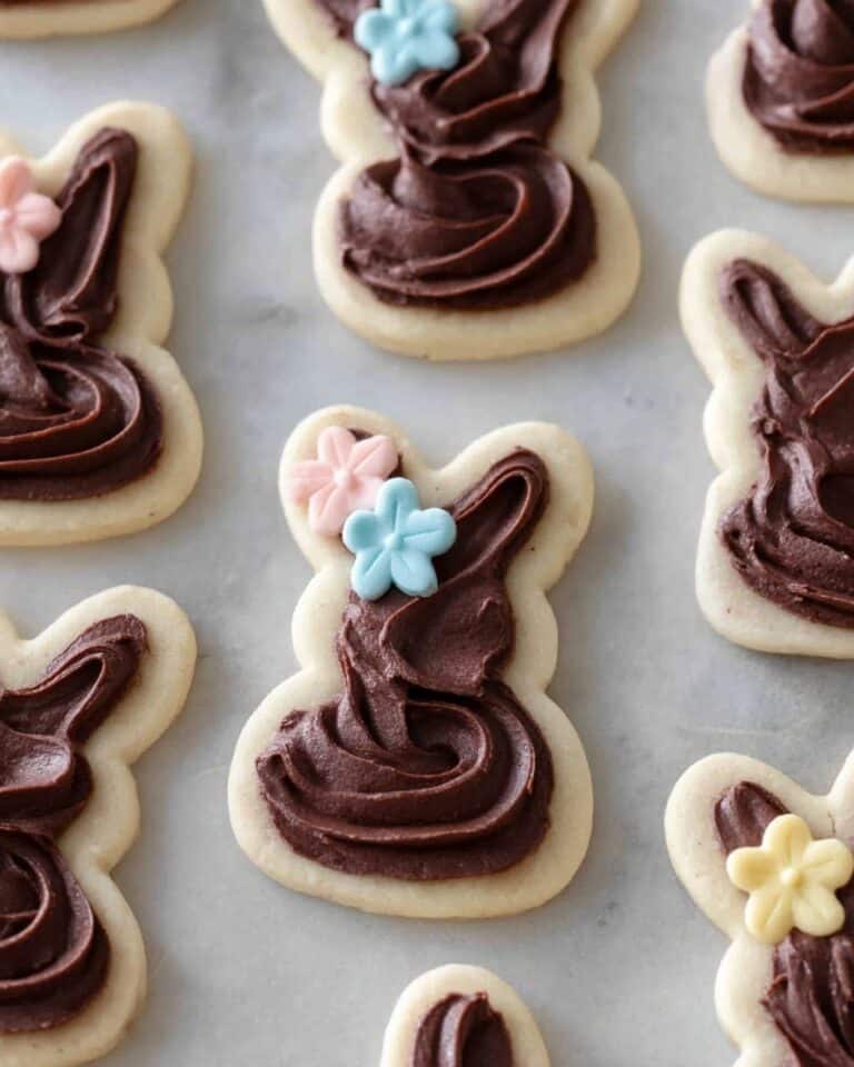 Frosted Chocolate Bunny Cookies Recipe
